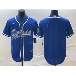 Men's Los Angeles Dodgers Blue Blank With Patch Cool Base Stitched Baseball Jersey Men's Los Angeles Dodgers Blue Blank With Patch Cool Base Stitched Baseball Jersey