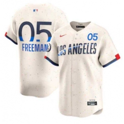 Men's Los Angeles Dodgers Freddie Freeman Nike Cream 2024 City Connect Limited Player Jersey