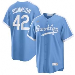 Mens Mitchell and Ness Los Angeles Dodgers 42 Jackie Robinson Replica Light Blue Throwback MLB Stitched Jersey Mens Mitchell and Ness Los Angeles Dodgers 42 Jackie Robinson Replica Light Blue Throwback MLB Stitched Jersey