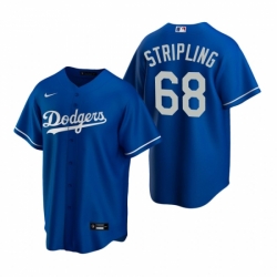 Mens Nike Los Angeles Dodgers 68 Ross Stripling Royal Alternate Stitched Baseball Jersey