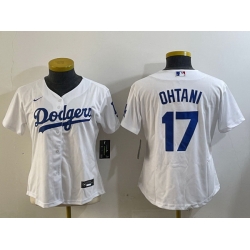 Women Los Angeles Dodgers 17 Miguel Vargas White Cool Base Stitched Baseball Jersey