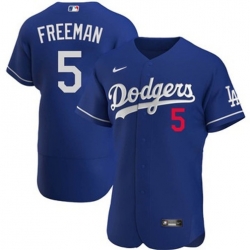 Youth Los Angeles Dodgers Freddie Freeman #5 Blue Flex Base 2024 Home Stitched Jersey