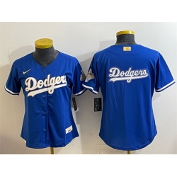 Youth Los Angeles Dodgers Team Big Logo Royal 2026 Alternate Gold Collection Stadium Stitched Baseball Jersey