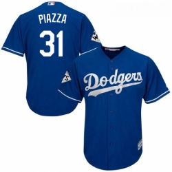 Youth Majestic Los Angeles Dodgers 31 Mike Piazza Authentic Royal Blue Alternate 2017 World Series Bound Cool Base MLB Jersey