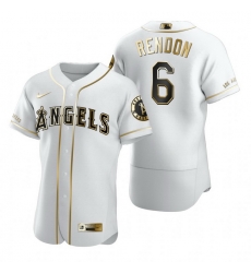 Los Angeles Angels 6 Anthony Rendon White Nike Mens Authentic Golden Edition MLB Jersey