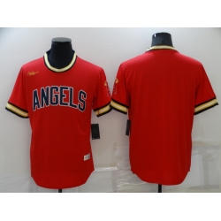 Men's Los Angeles Angels Blank Red Cool Base Stitched Jersey