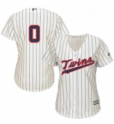 Womens Majestic Minnesota Twins 0 Erick Aybar Authentic Cream Alternate Cool Base MLB Jersey 