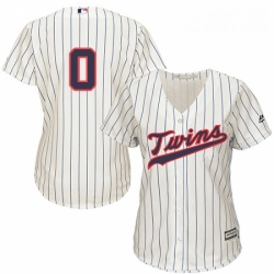 Womens Majestic Minnesota Twins 0 Erick Aybar Authentic Cream Alternate Cool Base MLB Jersey 