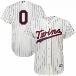 Youth Majestic Minnesota Twins 0 Erick Aybar Authentic Cream Alternate Cool Base MLB Jersey 