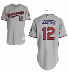 Youth Majestic Minnesota Twins 12 Jake Odorizzi Replica Grey Road Cool Base MLB Jersey 