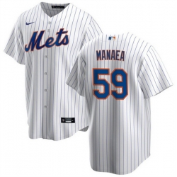 Men New York Mets 59 Sean Manaea White Cool Base Stitched Baseball Jersey