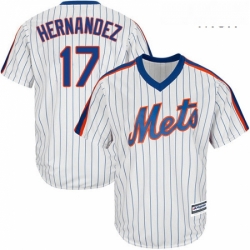 Mens Majestic New York Mets 17 Keith Hernandez Replica White Alternate Cool Base MLB Jersey