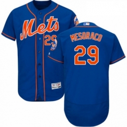 Mens Majestic New York Mets 29 Devin Mesoraco Royal Blue Alternate Flex Base Authentic Collection MLB Jersey