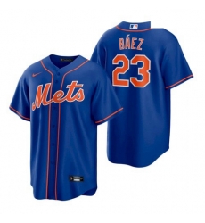 Men's New York Mets #23 Javier Baez Royal Replica Alternate Nike Jersey