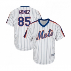 Mens New York Mets 85 Carlos Gomez Replica White Alternate Cool Base Baseball Jersey 