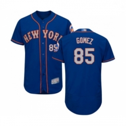 Mens New York Mets 85 Carlos Gomez Royal Gray Alternate Flex Base Authentic Collection Baseball Jersey