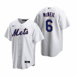 Mens Nike New York Mets 6 Jeff McNeil White 2020 Home Stitched Baseball Jersey