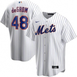 Mets 48 Jacob DeGrom White 2020 Nike Cool Base Jersey