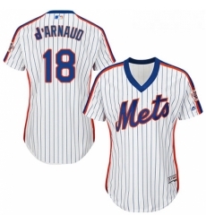 Womens Majestic New York Mets 18 Travis dArnaud Replica White Alternate Cool Base MLB Jersey