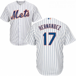 Youth Majestic New York Mets 17 Keith Hernandez Replica White Home Cool Base MLB Jersey