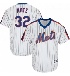 Youth Majestic New York Mets 32 Steven Matz Authentic White Alternate Cool Base MLB Jersey