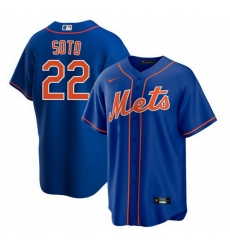 Youth New York Mets Juan Soto #22 Blue Cool Base Stitched MLB Jersey