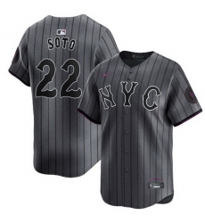 Youth New York Mets Juan Soto #22 City Connect Limited Stitched MLB Jersey