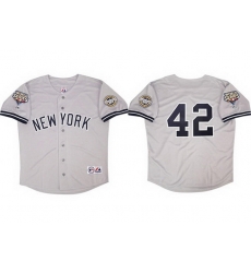 Men New York Yankees 42 Mariano Rivera Gray 2009 World Series Road Stitched Baseball Jersey Men New York Yankees 42 Mariano Rivera Gray 2009 World Series Road Stitched Baseball Jersey