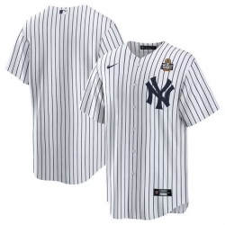 Men New York Yankees Blank White 2024 World Series Cool Base Stitched Baseball Jersey