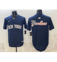Men New York Yankees Team Big Logo Navy Limited Stitched Baseball Jersey 002 Men New York Yankees Team Big Logo Navy Limited Stitched Baseball Jersey 002