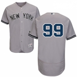 Mens Majestic New York Yankees 99 Aaron Judge Grey Flexbase Authentic Collection MLB Jersey