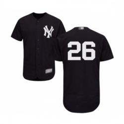 Mens New York Yankees 26 DJ LeMahieu Navy Blue Alternate Flex Base Authentic Collection Baseball Jersey