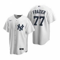 Mens Nike New York Yankees 77 Clint Frazier White Home Stitched Baseball Jersey