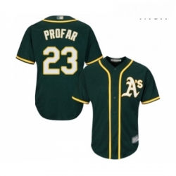 Mens Oakland Athletics 23 Jurickson Profar Replica Green Alternate 1 Cool Base Baseball Jersey 