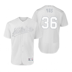 Oakland Athletics Yusmeiro Petit Yus White 2019 Players Weekend MLB Jersey