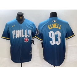 Men Philadelphia Phillies 93 Jason Elwell Blue 2024 City Connect Limited Stitched Jersey 1