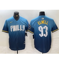 Men Philadelphia Phillies 93 Jason Elwell Blue 2024 City Connect Limited Stitched Jersey
