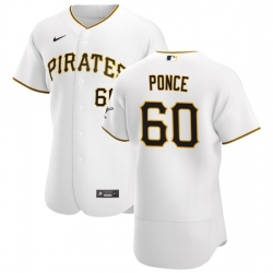 Pittsburgh Pirates 60 Cody Ponce Men Nike White Home 2020 Authentic Player MLB Jersey