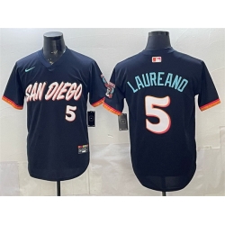 Men San Diego Padres  5 Ramon Laureano Obsidian 2026 City Connect Stadium Stitched Baseball Jersey