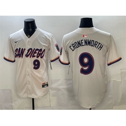 Men San Diego Padres  9 Jake Cronenworth Cream 2026 City Connect Stadium Stitched Baseball Jersey