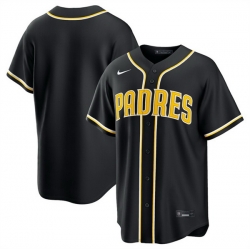Men San Diego Padres Blank 2026 Fashion Replica Black Out Stitched Baseball Jersey