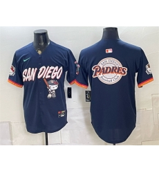 Men San Diego Padres X Hello Kitty Team Big Logo Obsidian 2026 City Connect Stadium Stitched Baseball Jerseys