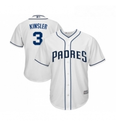 Youth San Diego Padres 3 Ian Kinsler Replica White Home Cool Base Baseball Jersey 