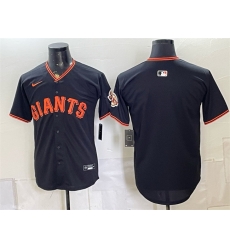 Men San Francisco Giants Blank Black Limited Stitched Baseball Jersey
