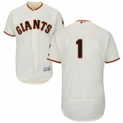 Mens Majestic San Francisco Giants 1 Gregor Blanco Cream Home Flex Base Authentic Collection MLB Jersey