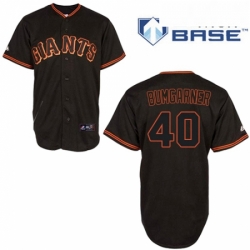 Mens Majestic San Francisco Giants 40 Madison Bumgarner Replica Black Cool Base MLB Jersey