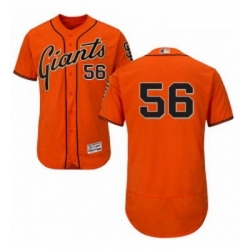 Mens Majestic San Francisco Giants 56 Tony Watson Orange Alternate Flex Base Authentic Collection MLB Jersey