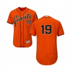 Mens San Francisco Giants 19 Tyler Austin Orange Alternate Flex Base Authentic Collection Baseball Jersey