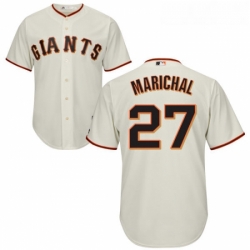 Youth Majestic San Francisco Giants 27 Juan Marichal Replica Cream Home Cool Base MLB Jersey