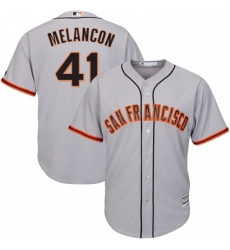 Youth Majestic San Francisco Giants 41 Mark Melancon Authentic Grey Road Cool Base MLB Jersey